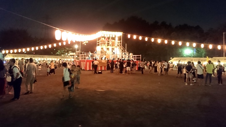 地域最大規模の盆踊り大会「日限山自治会夏祭」@日限山公園